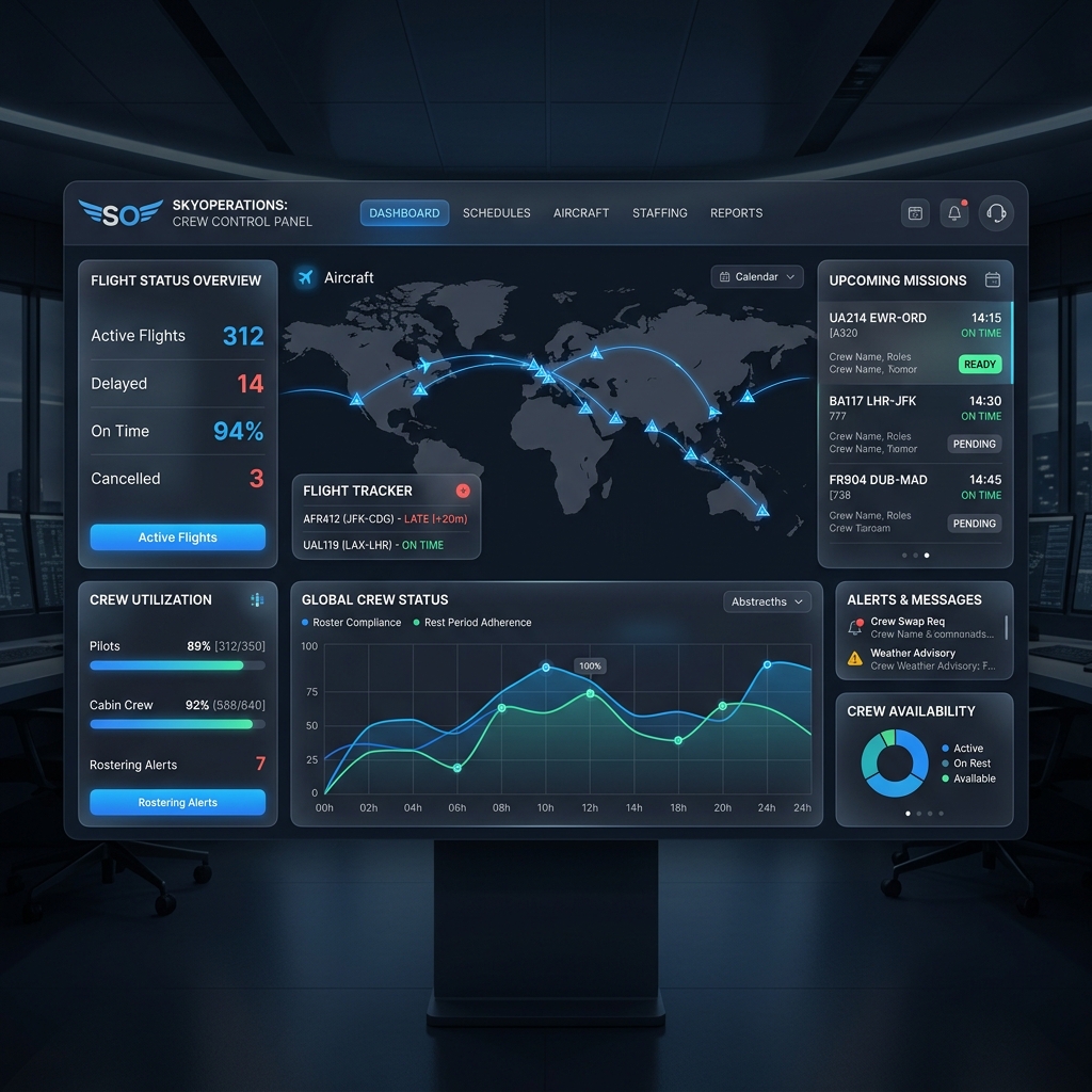 Flight Operations Hub Mockup
