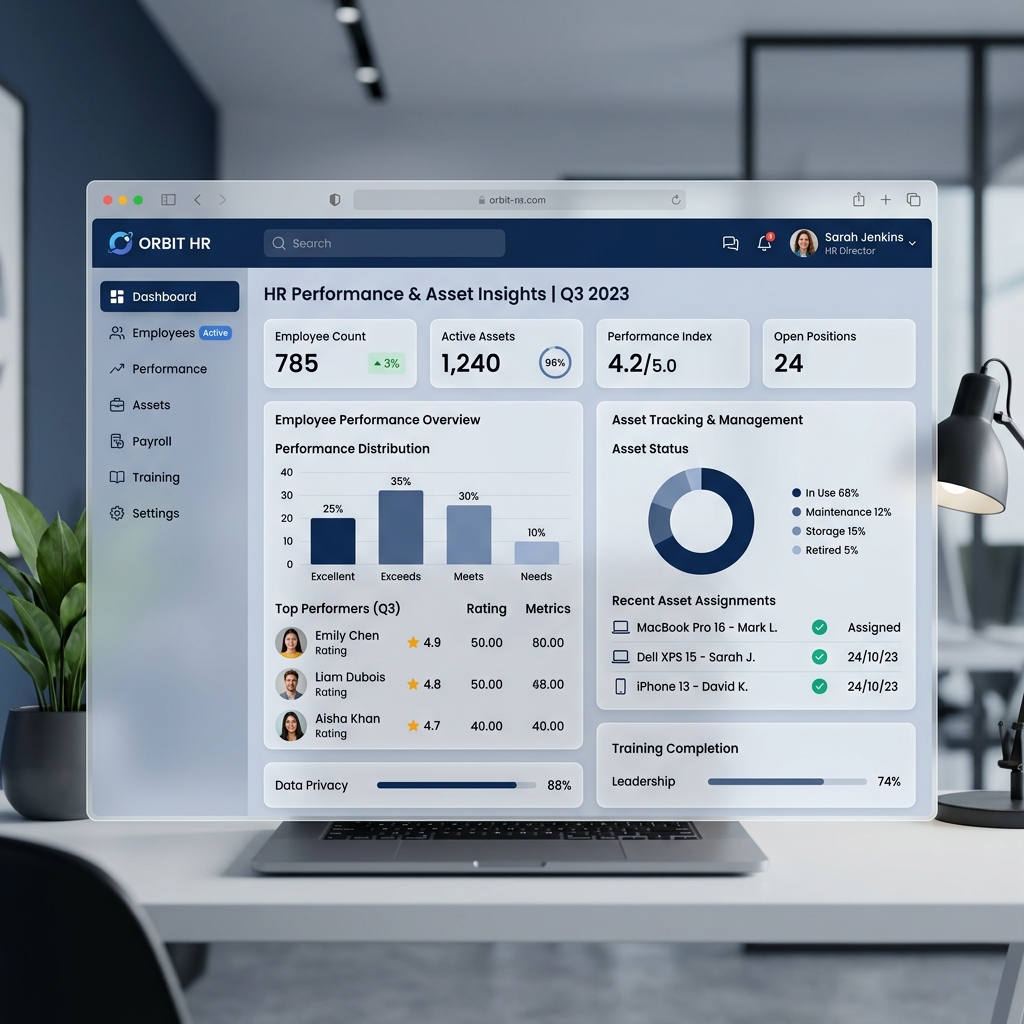 HRMS Portal Mockup